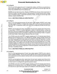 MCHC11F1CFNE5 Datasheet Page 22