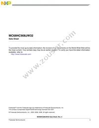MCHC908JW32FAE Datasheet Page 5