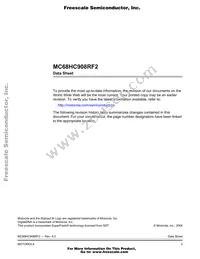 MCHC908RF2MFAE Datasheet Page 3