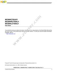 MCHRC705KJ1CPE Datasheet Page 3