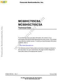 MCHSC705C8ACPE Datasheet Page 3