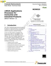 MCIMX258CVM4 Datasheet Cover