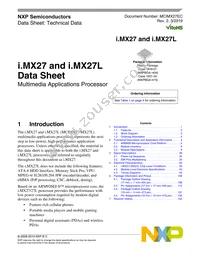 MCIMX27VJP4AR2 Datasheet Cover