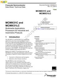 MCIMX31CVMN4DR2 Datasheet Cover