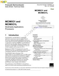 MCIMX31DVMN5DR2 Datasheet Cover