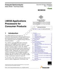 MCIMX508CZK8B Datasheet Cover