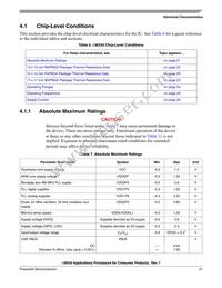 MCIMX508CZK8B Datasheet Page 21