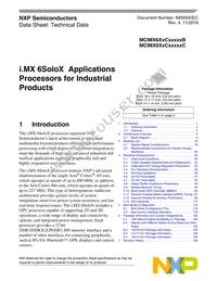 MCIMX6X3CVN08AC Datasheet Cover