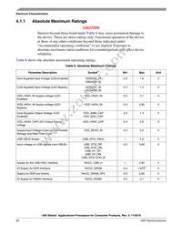 MCIMX6X3EVN10AC Datasheet Page 22