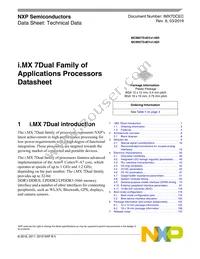 MCIMX7D7DVM10SC Datasheet Cover