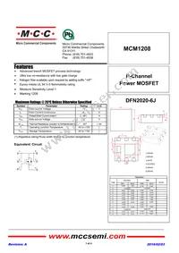 MCM1208-TP Datasheet Cover