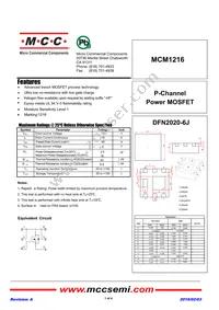 MCM1216-TP Datasheet Cover