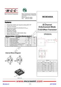 MCM3400A-TP Datasheet Cover