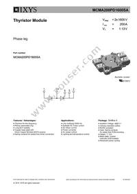 MCMA200PD1600SA Datasheet Cover