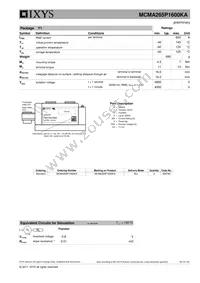 MCMA265P1600KA Datasheet Page 3