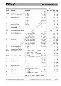 MCMA85PD1600TB Datasheet Page 2