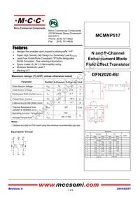 MCMNP517-TP Datasheet Cover