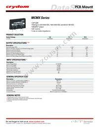 MCMX100D6 Datasheet Cover