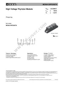 MCNA120P2200TA Datasheet Cover