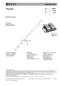 MCO100-16IO1 Datasheet Cover