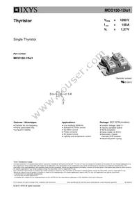 MCO150-12IO1 Datasheet Cover
