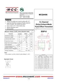 MCQ4406-TP Datasheet Cover