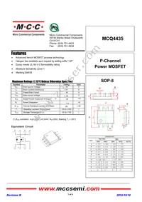MCQ4435-TP Datasheet Cover