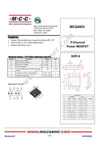 MCQ4953-TP Datasheet Cover