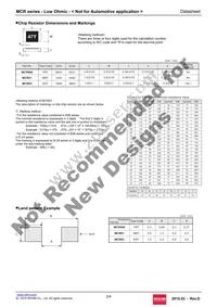 MCR03ERTFL2R00 Datasheet Page 2