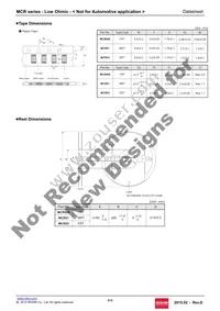 MCR03ERTFL2R00 Datasheet Page 4