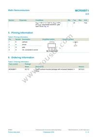 MCR08BT1 Datasheet Page 2