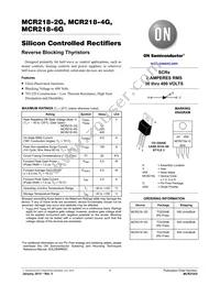 MCR218-006 Datasheet Cover