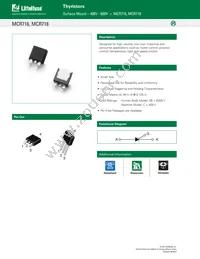 MCR716T4G Datasheet Cover