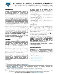 MCT0603HE9310BP100 Datasheet Page 5