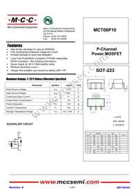 MCT06P10-TP Datasheet Cover