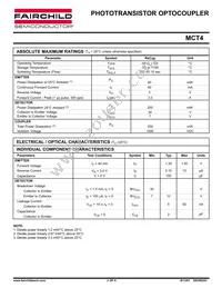 MCT4 Datasheet Page 2