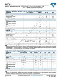 MCT5211-X017T Datasheet Page 2