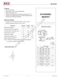 MCU07N65-TP Datasheet Cover