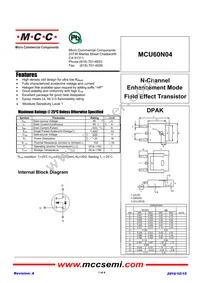 MCU60N04-TP Datasheet Cover