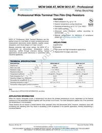 MCW0612MC3309FP500 Datasheet Cover