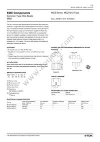 MCZ1210AD221T Datasheet Cover