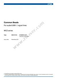 MCZ1210AD900T002 Datasheet Cover