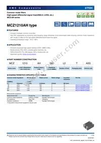 MCZ1210AH201L2 Datasheet Cover