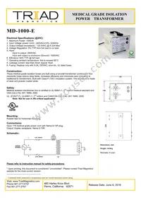 MD-1000-E Datasheet Cover