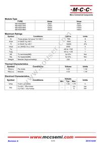 MD160S16M3-BP Datasheet Page 2