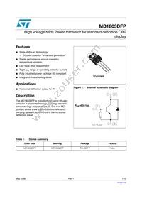 MD1803DFP Datasheet Cover