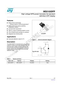 MD2103DFP Datasheet Cover