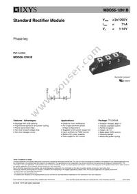 MDD56-12N1B Datasheet Cover