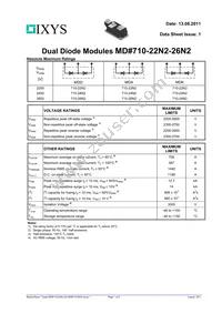 MDD710-22N2 Datasheet Cover