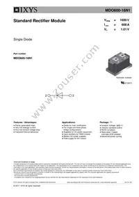 MDO600-16N1 Datasheet Cover